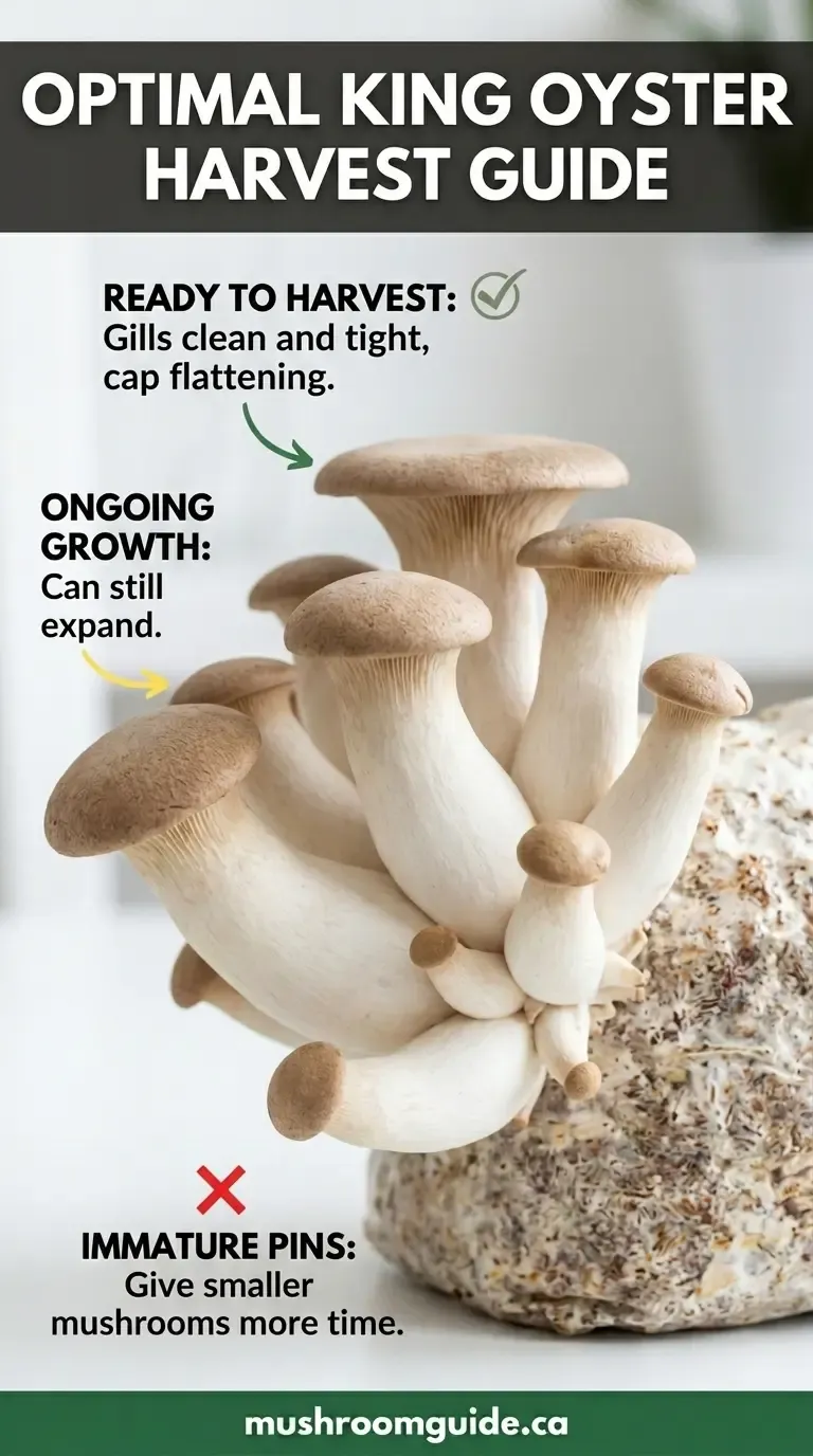 When to harvest king oyster mushrooms